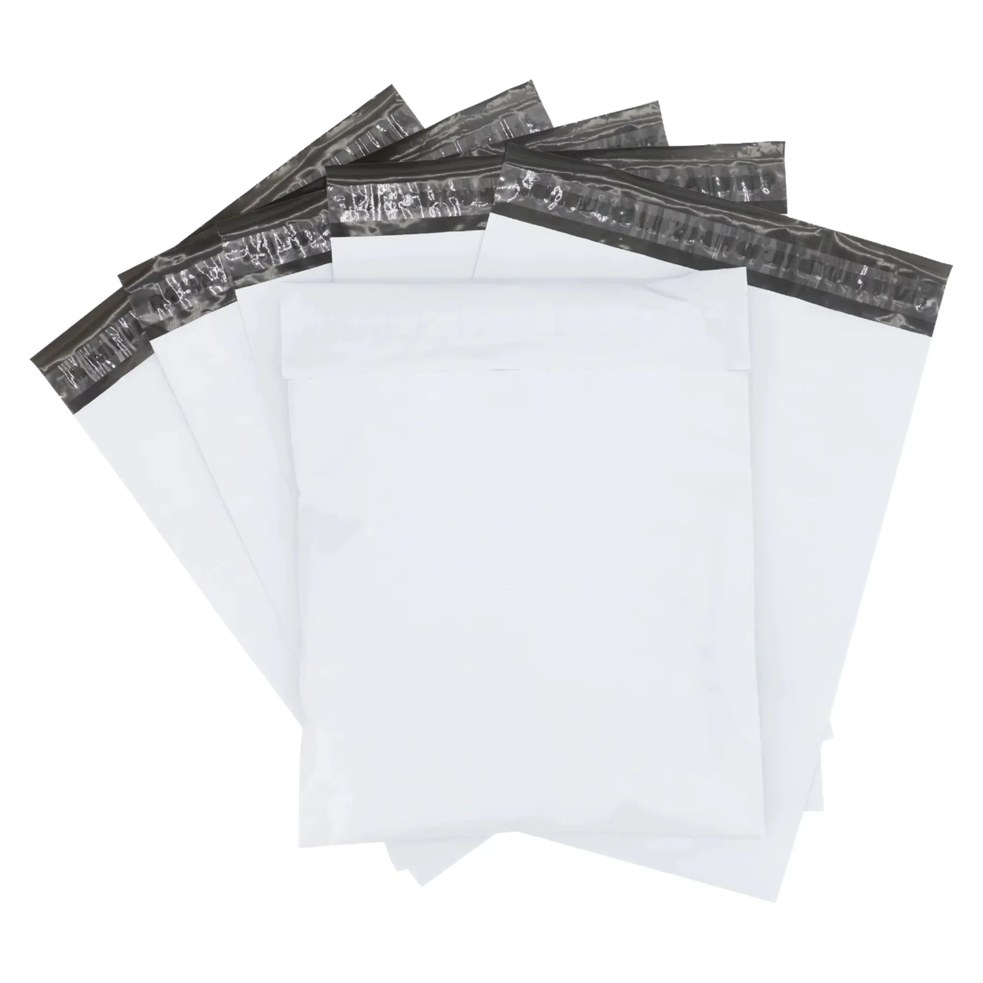 2026 Custom Logo White Recyclable Poly Mailers for Shoes Socks & Fur Packaging with Express Shipping and Optional Sizes