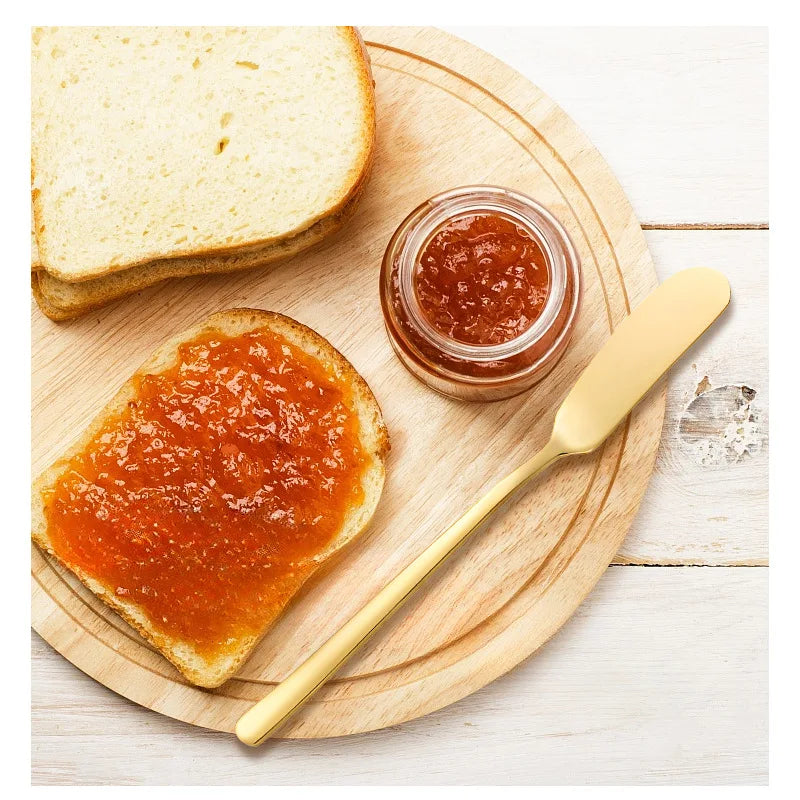 Food Safety Stainless Steel Cheese Spreader Butter Spreaders Cream Dessert Knife Spatula for Jam Bread