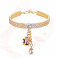 Pet Accessories - Lucky Cat Bell and Cute Crystal Cat/Dog/Rabbit Collar Princess Party Jewelry