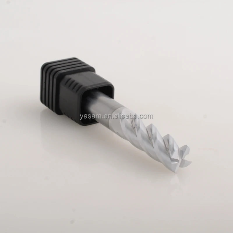 SLONS S100CU for Copper Alloy 10mm 10X10X75 4 Flutes CNC Cutter Solid square Carbide End Mills