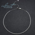 Silver 925 Original Round Brilliant Cut Diamond Test Past 2mm D Color VVS1 Moissanite Tennis Necklace for Women Fine Jewelry