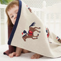 Jacquard Style 100% Cotton Super Soft Knitted Baby Blanket