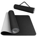 Wholesale 8mm Thick TPE Dual-layer Yoga Mat Eco-Friendly Custom Printed Non-Slip High Density Double Long Custom Color