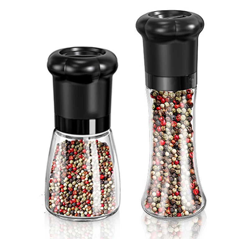 New Arrivals Adjustable Manual Salt and Pepper Grinder Set Handheld Ceramic Coarseness Manual Salt and Spice Mills
