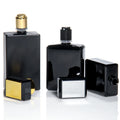 Low MOQ 30ml 50ml Empty Black and White Glass Perfume Bottles with Screw Cap and Box Packaging