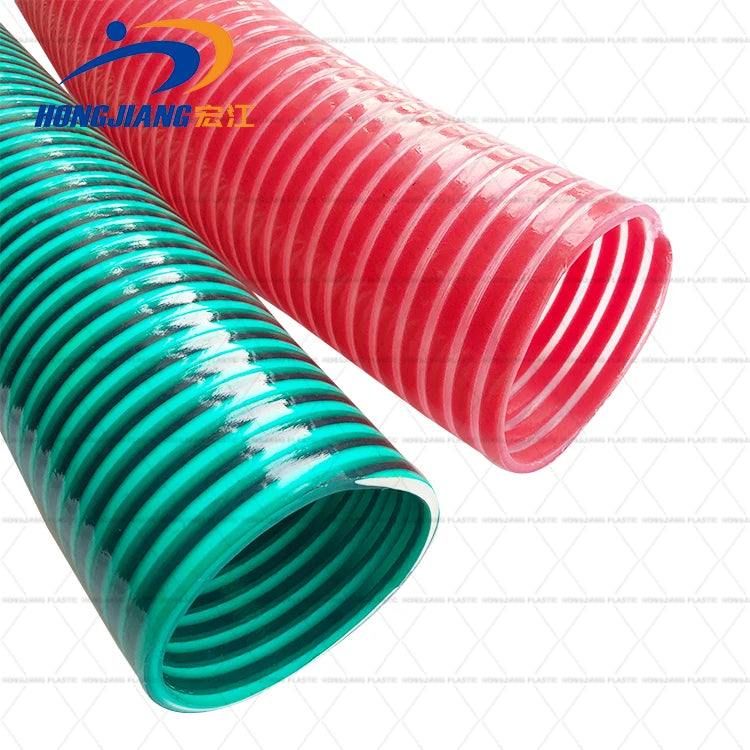 Customized Size High Pressure Flexible PVC Helix Suction Water Hose Tubing 1/2"-12" 20m-100m ISO9001 Certified