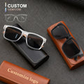 2025 Fashionable Bamboo Polarized Custom Logo Design UV400 Sunglasses High End Classic Wooden Mens Sunglasses