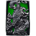 Certified Grade a Natural  Jadeite BLACK Jade Guan Gong Pendant BLACK Jade Ice Seed Pendant for Men and Women Jade Pendant  4