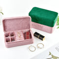 New Product Portable Flannel Jewelry Box Velvet Travel Jewelry Case Ring Necklace Earrings Jewelry Storage Box