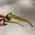 Retro Brand Square Sunglasses Women Gradient Lens Simple Wide Leg Design Unisex Fashion Female Shades UV400 Polarized