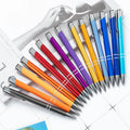 Custom Logo Metal Ballpoint Pen 1.0mm Medium Point Engraved Promotional Gift Pens Office School Stationery Wholesale