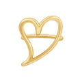 Latest 18K Gold Plated Brass Jewelry Line Hollow Heart Finger Ring for Women Accessories Ring R234208