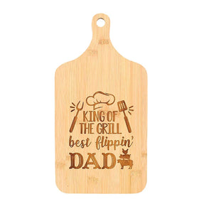 Bamboo Bread With Handle Laser Lettering Cutting Board Outdoor Barbecue Kitchen Cutting Board Environmental Friendly Materials