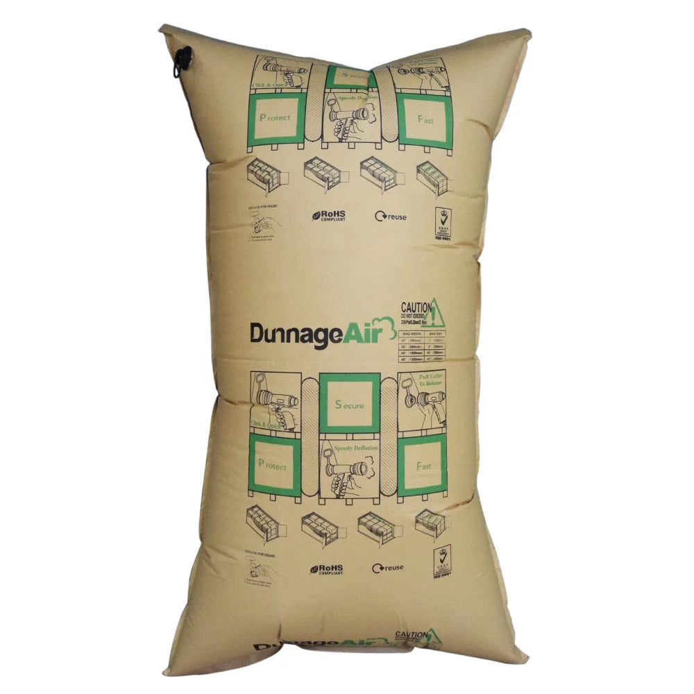 Multifarious 1000*1800mm Kraft Paper Dunnage Air Bag Inflatable Dunnage Air Bag for Void Filling Packaging