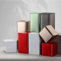 Square Coffee Tin Cans Packaging 85*85*H 90/150 mm Ready to Ship Metal Customized Packaging Beverage Tea Cans