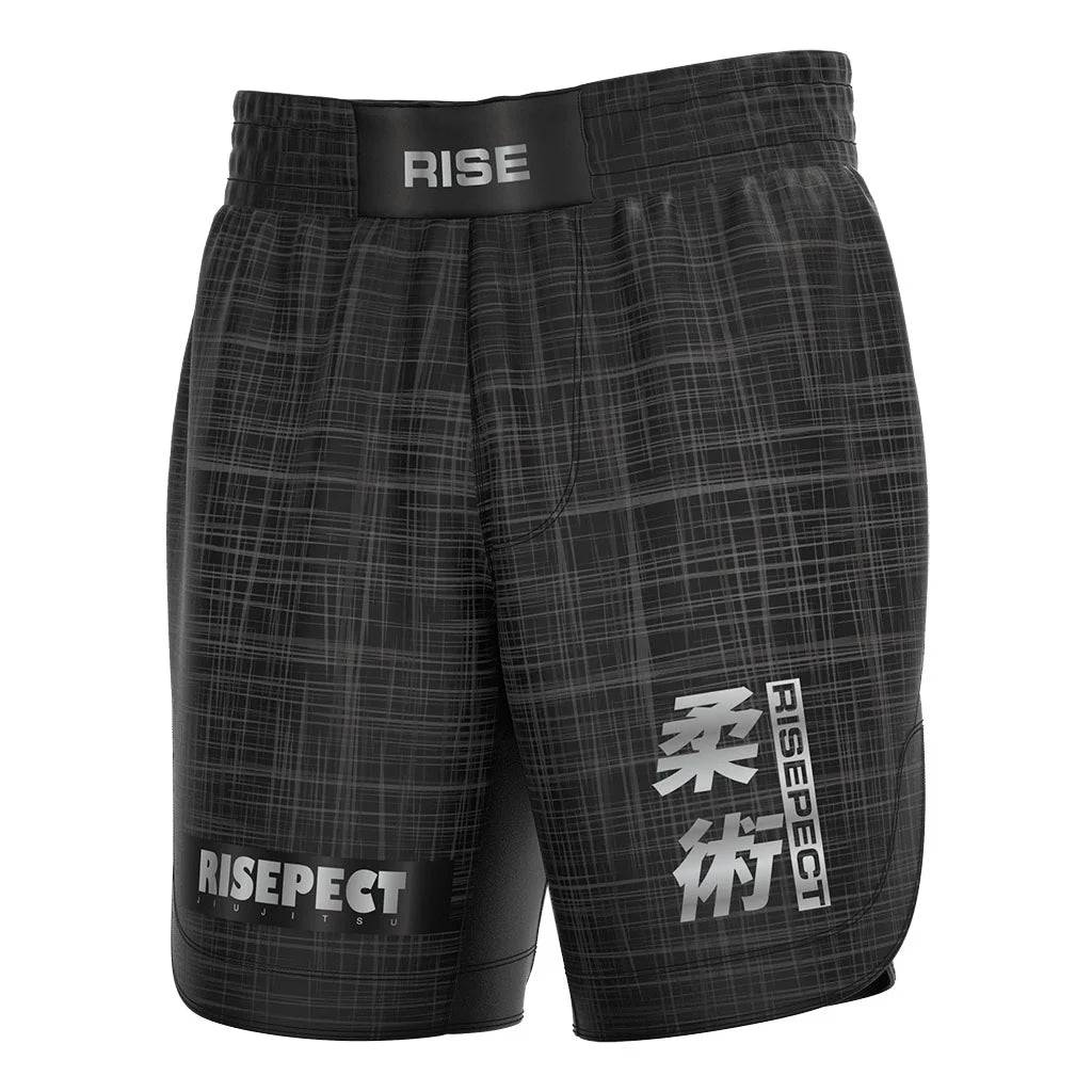 Jiu-Jitsu No Gi Workout Training High Slit Gym Shorts Logo Custom Boxing Muay Thai Satin Blank MMA Shorts