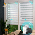 Custom zebra Blinds Automatic Smart Waterproof  Roll up Motorized Vertical Sunshade and Privacy Blinds for windows