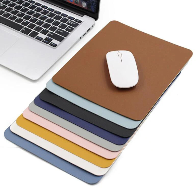 Gaming Mouse Pad with Stitched Edge PU Leather Mousepads Home & Office Mouse Mats Small Mousepad Mouse Mat for Computer Laptop