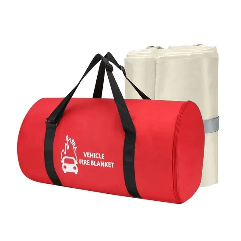 High Silicone Coated Fiberglass Fabric Electric Vehicles Car Fire Blanket for Automobile Fire Control