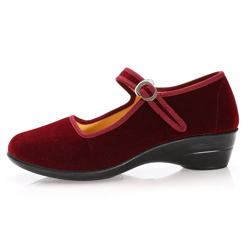 Women Round Toe Cute Casual Shoes Comfortable Soft Bottom Ladies Flat Shoes Thick Bottom Durable Anti-slip Ladies Walking Shoes