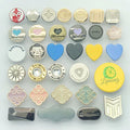 Fashion Engraved logo Custom Shape Color Metal Press Snap Button With logo for Garment