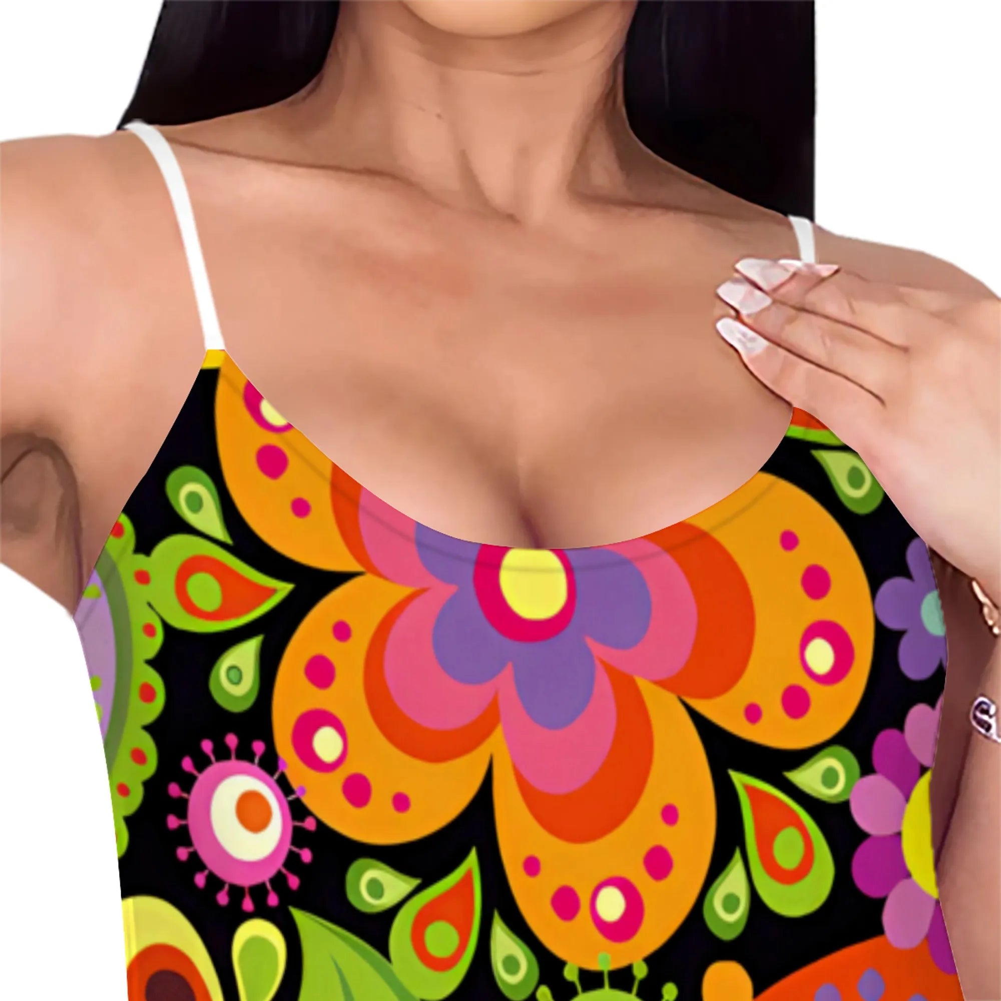 Customized Small Order Women's Maxi Dress - Floral Print Summer Style