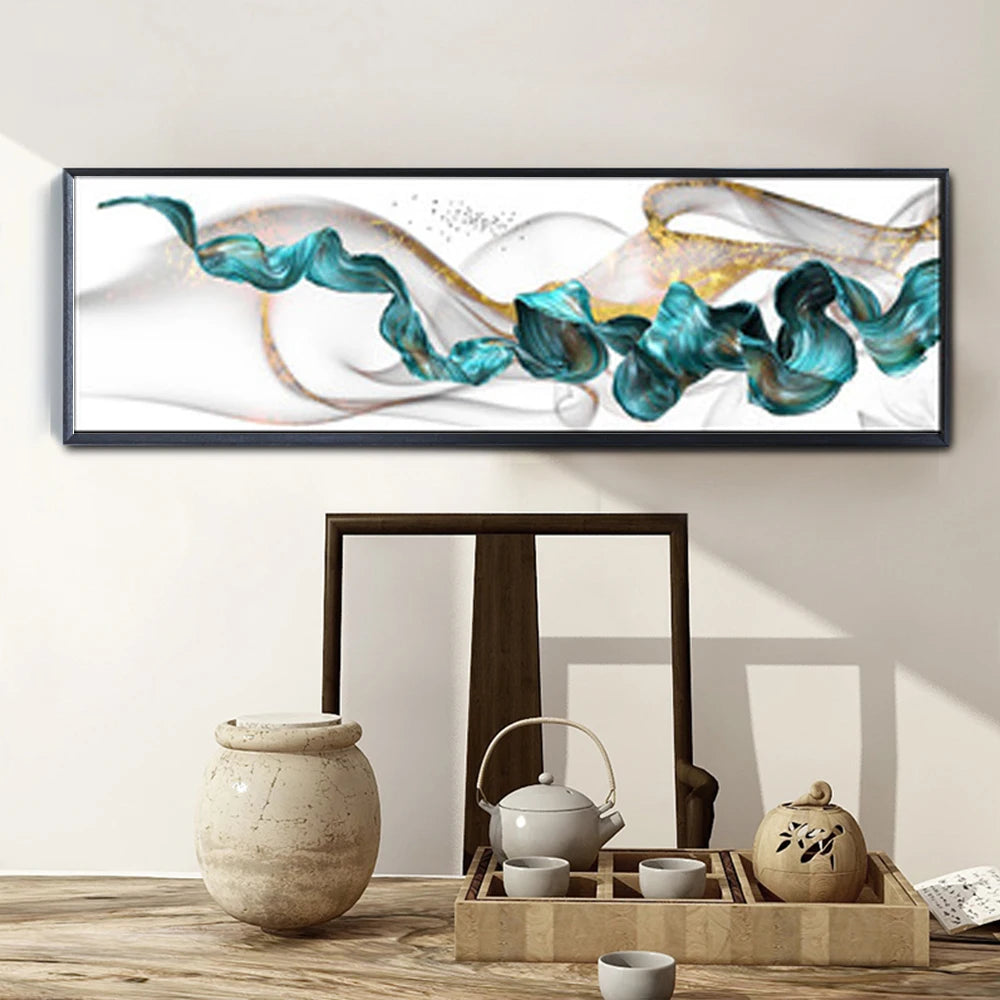 Fashion Design Home Decoration Landscape Wall Art Abstract Wall Hanging Glass Painting Crystal Porcelain Painting
