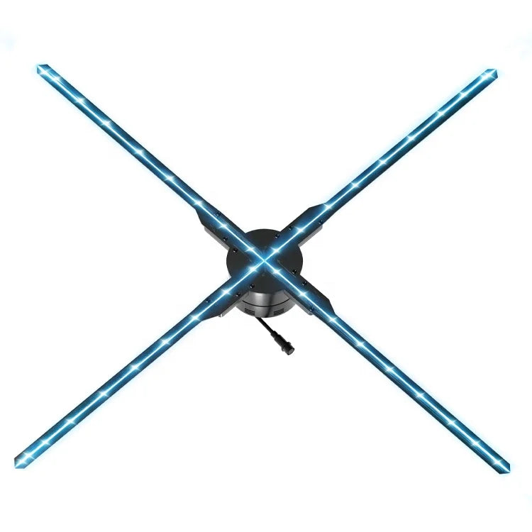 Holograma 4D Split 4K Beamer Leinwand 3D Hologram Led Fan 3D Signage Led Light 2025 Projector Screen With Stand Hologram Fan