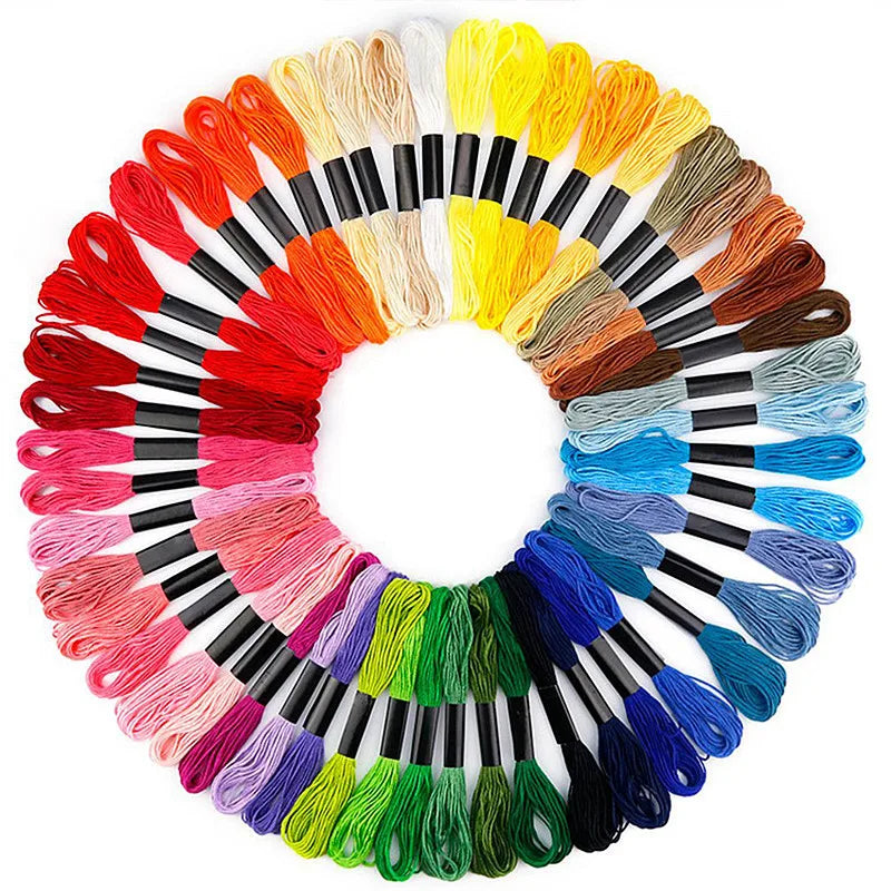 200 Mix Colors Cross Stitch Sewing Crochet Threads Embroidery Thread Cotton Kit Sewing Crochet Colorful for Anchor Similar DMC
