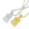 Custom Men's 925 Sterling Silver Jesus Pendant Hip Hop Style Ice Out Moissanite Silver Yellow Gold Plated Fine Pendants