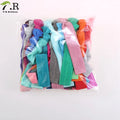 50 Pcs/bag Random Colors Ponytail Holders Hair Ties Elastic Ribbon for Girls Hair Accessories