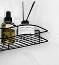 Adhesive No Drilling Corner Shower Caddy Shelf Organizer Iron Rustproof Wall Hanging Mounted Bathroom Shelf Storage Organizer