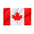 Ready to Ship 3x5 Ft Promotional Canada Flag 100% Polyester with Brass Grommets for Cars Pennant Style Hand Flag for Vehicle Use