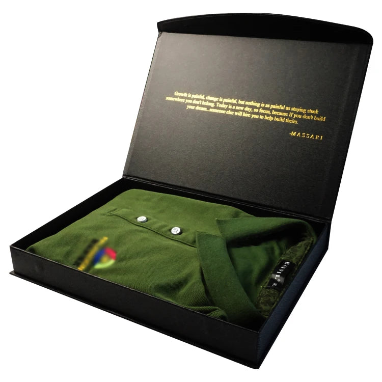 Black Magnetic Clothing Packaging Boxes Hoodies