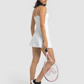 2023 New Arrivals Outdoor Golf Dress Custom logo Solid Color Sports Workout Tennis Dress for Women