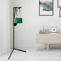 Freestanding 3-Hook Coat Rack Base Black L-Shape Rack Home Jackets Coats Hats Clothes Garment Factory and Clothing Store Rack