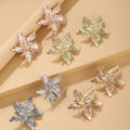 Hot Selling Personality Creative Environmental Protection Flower Three-dimensional Petal Stud Earrings for Women