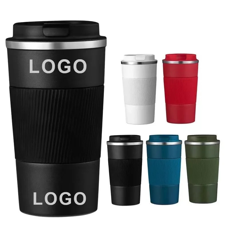 Custom Logo  12oz  17oz  Stainless Steel Insulated Tumbler Spill Proof Coffee Travel Mug With Lid Reusable Coffee Cups With Lid