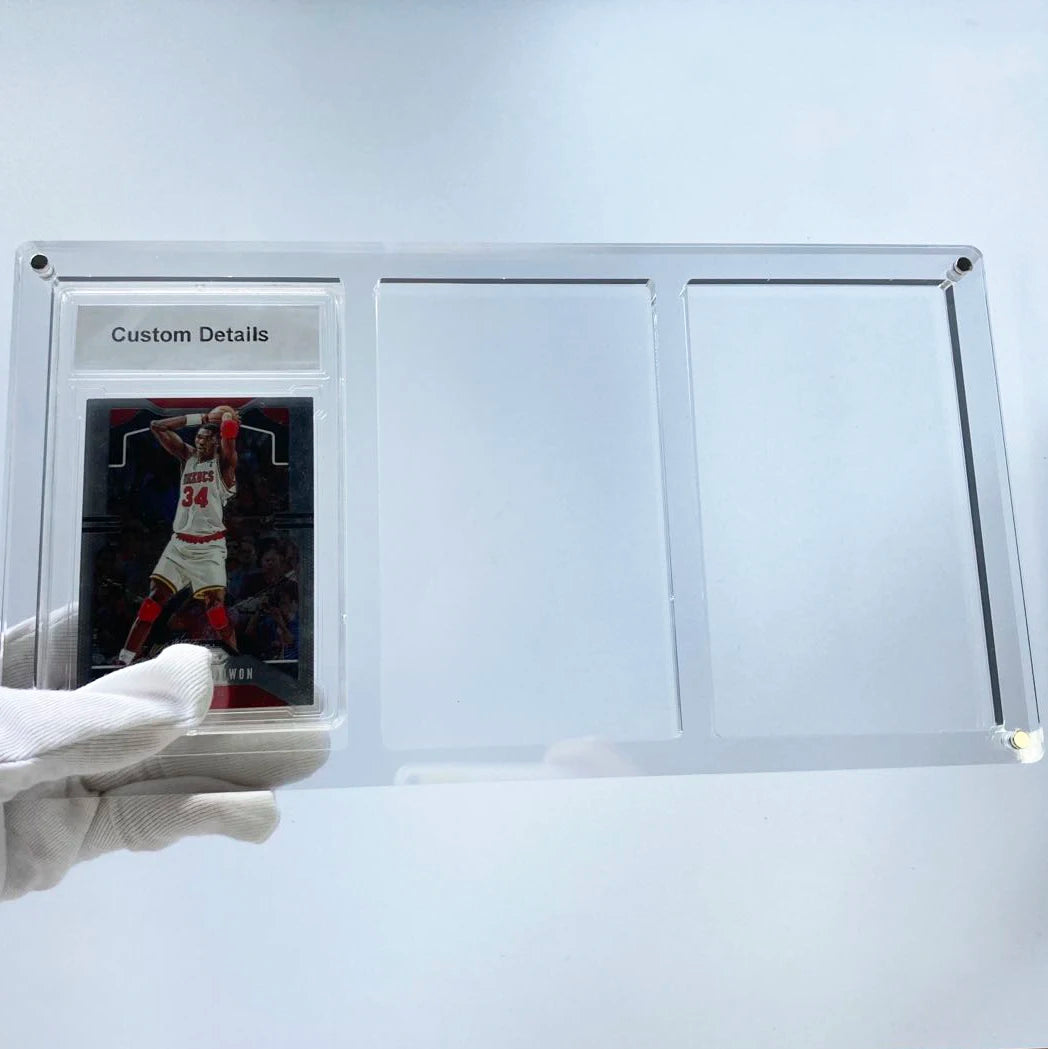 Sports Card Slab Display Frame 3x1 Ultra Clear Display Case for BGS CGC Slab