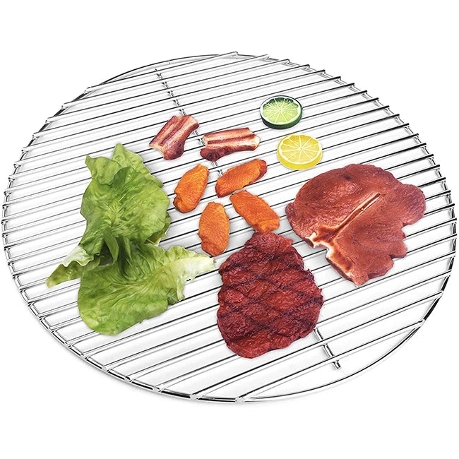 Round Stainless Steel Barbecue Wire Grill Grates Rack BBQ Mesh Tools BBQ Net