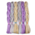 Colorful Bling Bling Jumbo Braid Shining Hair Tinsel Mix Synthetic Braiding Hair NEW Arrive 24inch 100g Gold Pink 100grams
