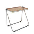 Nordic Plastic Acrylic Top Folding Table and Chair Combination Portable Outdoor Desk for Bedroom & Office Learning