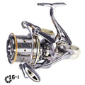 Full Metal 12000 Spinning Reels Carp 16+1BB Carretel Peche De La Carpe  Moulinet En Mer Long Line Fishing Reel