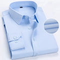 Custom Embroidery logo  Label Business Formal Office Work Wear Men Stretch Button Down Front Shirt Dresses