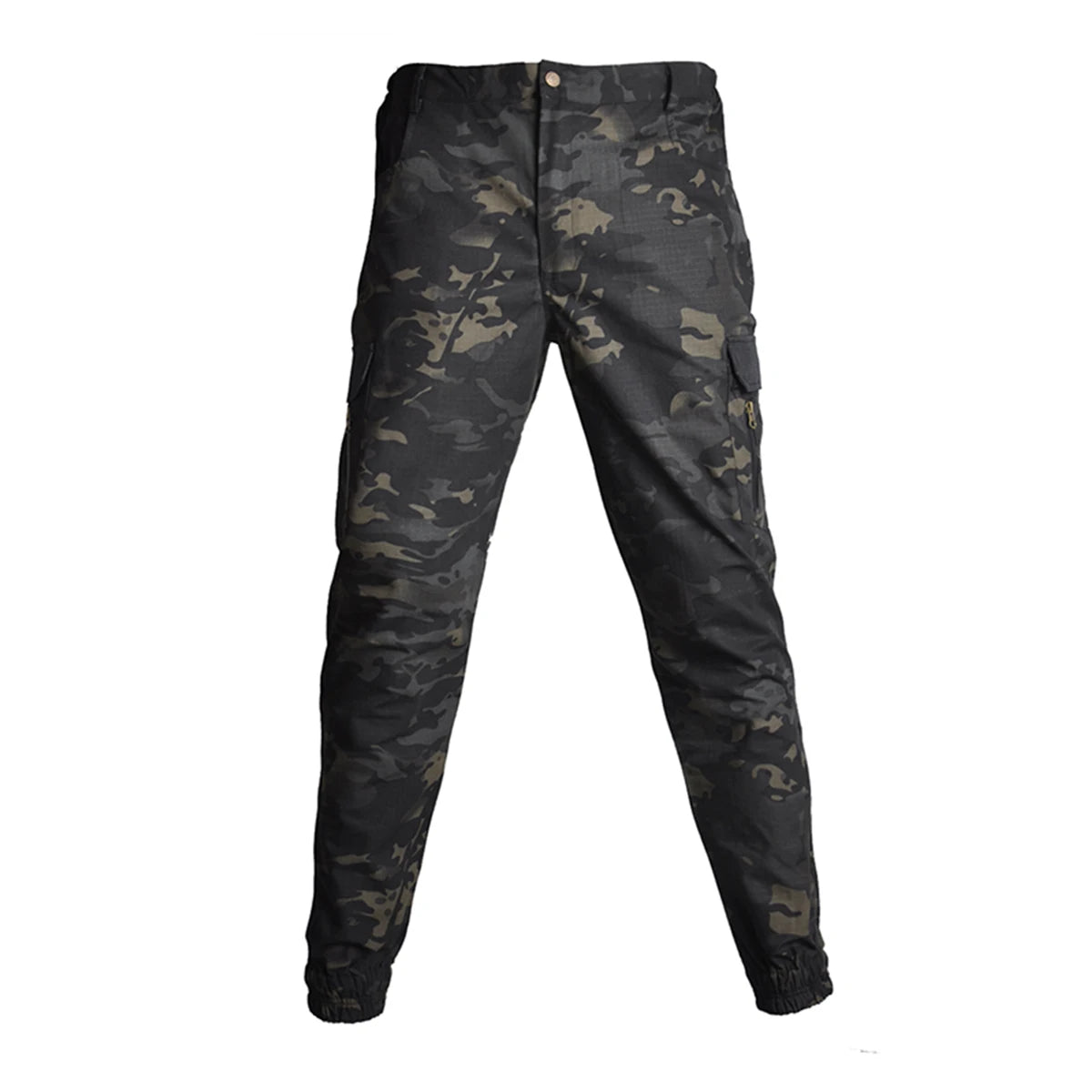 HAN WILD Men's Capris Camouflage Tactical Overalls Multi Pocket Casual Pants