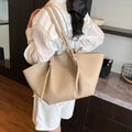 Bespoke 2-in-1 Shopper Set Sustainable Soft PU Leather Large Capacity Tote Bag Manufacturer Custom Logo Private Label Bulk Buy