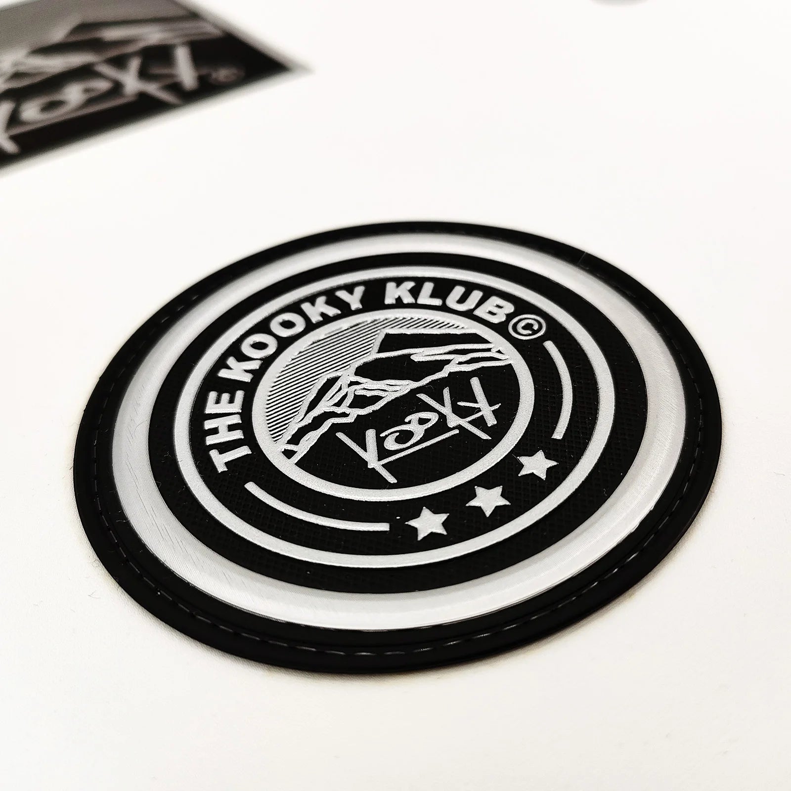 EYD Clothing Labels Accessories Sewn on Texture Look Custom Logo Soft Heat Transfer Patches