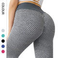 Women High Waist Yoga Leggings Tummy Control Scrunch Butt Lift Workout Running Textured Fitness Pants