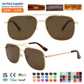 MB1049 Premium Sun Glasses High Quality TAC Lens High End Double Bridge Metal Frame Men Sunglasses
