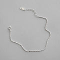 Michu LOW MOQ Korean Simple Fashion 925 Sterling Silver Barrel Beads Thin Chain Bracelet for Women Girls